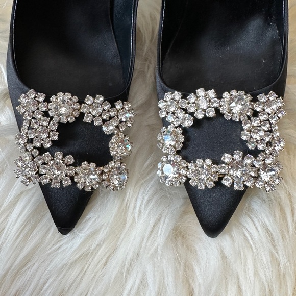 Roger Vivier Strass Buckle Pumps in Satin - Picture 14 of 14